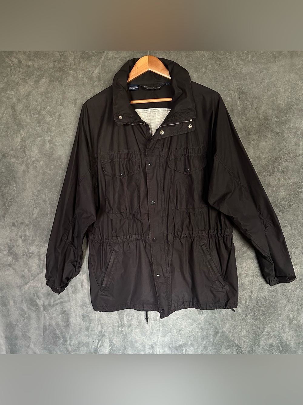Polo Ralph Lauren Vintage Field Military Utility Jacket Navy Blue Large M-65